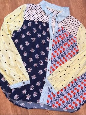 Maeve- Anthropologie Paz Contrast Button Down